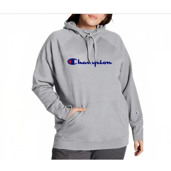 Champion Tops Champion Plus Size Powerblend Hoodiegray Poshmark